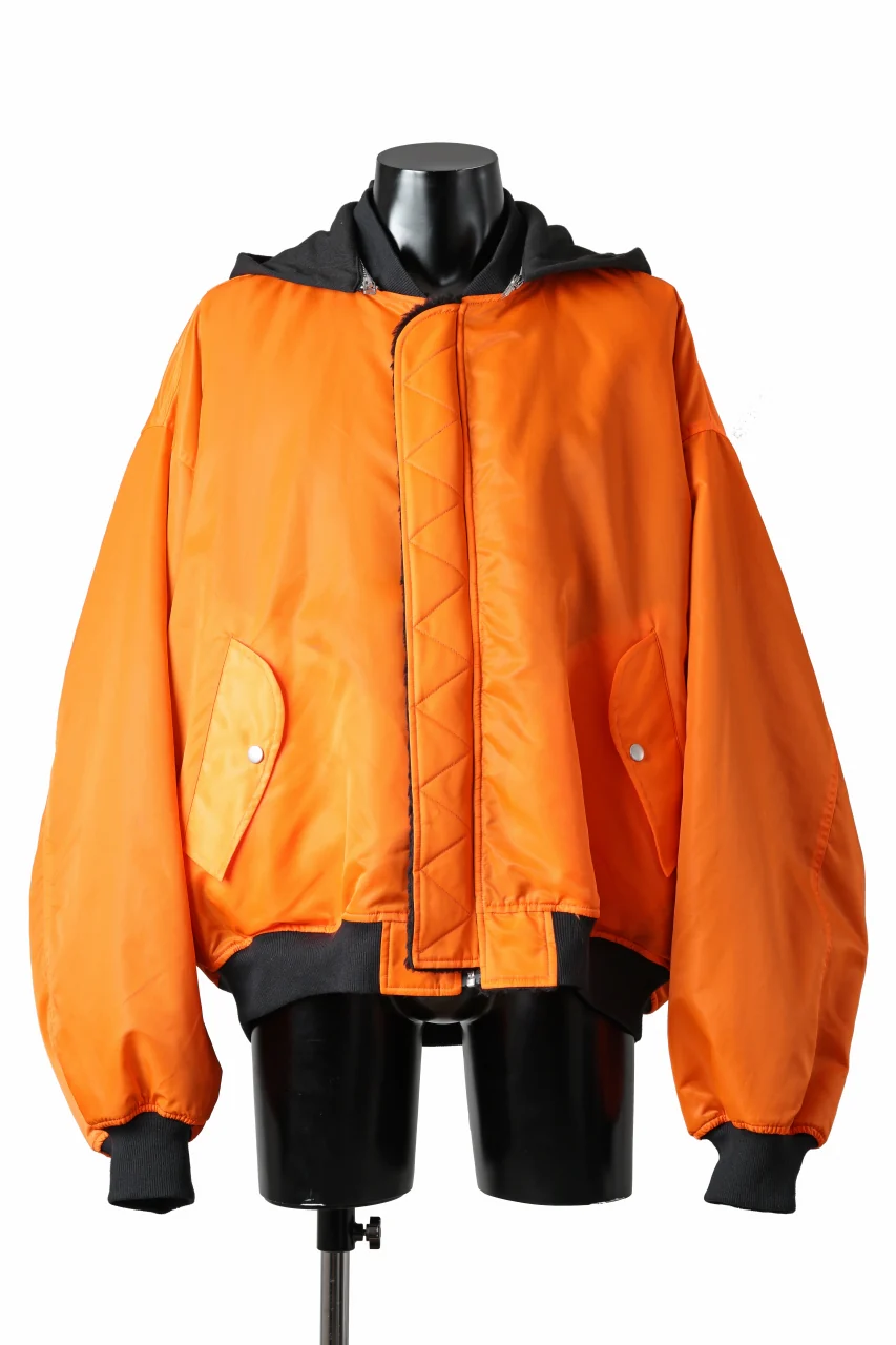 A.F ARTEFACT REVERSIBLE TEDDY BOMBER JACKET (BLACK) - Image 15