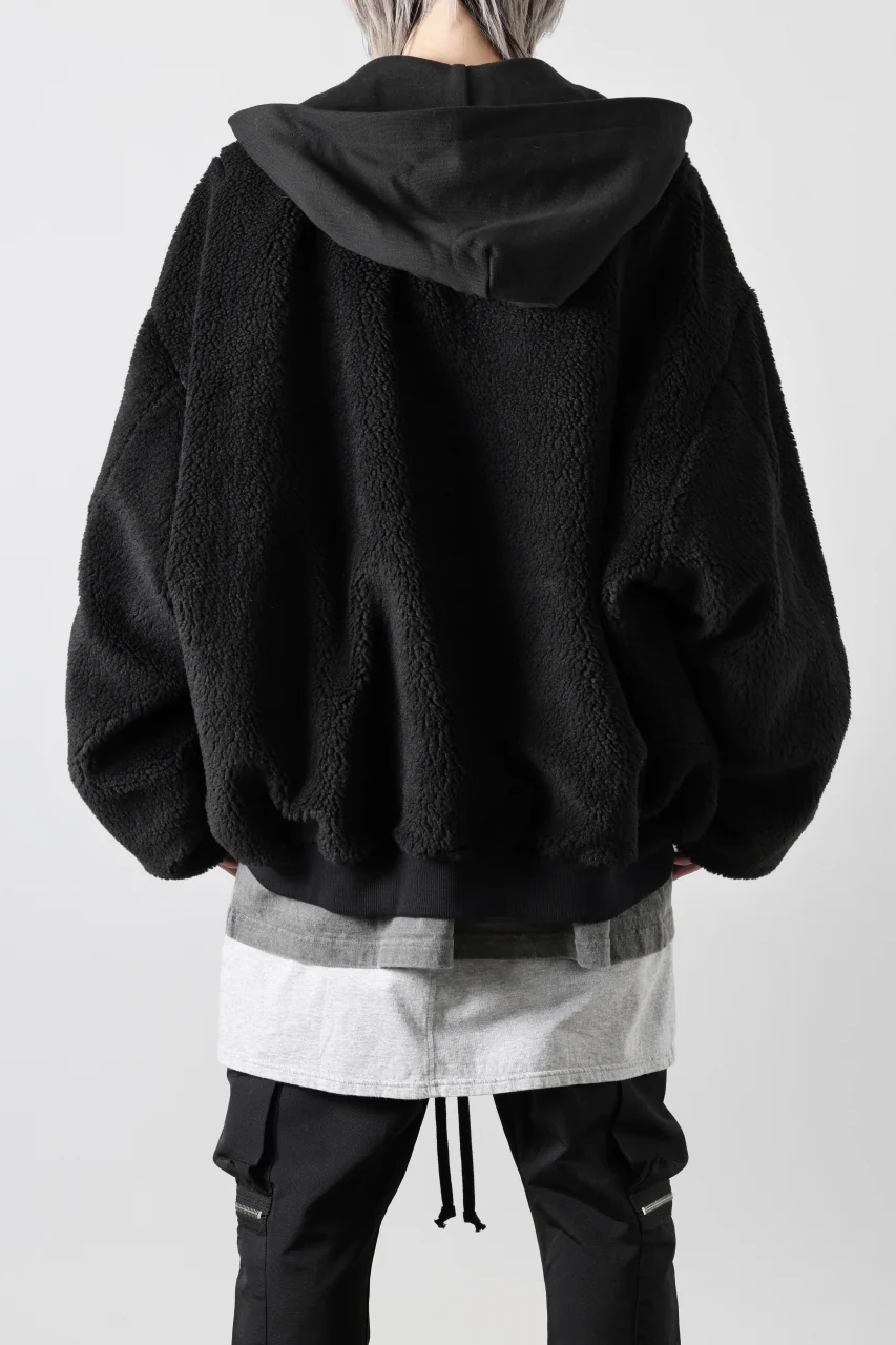 A.F ARTEFACT REVERSIBLE TEDDY BOMBER JACKET (BLACK) - Image 32