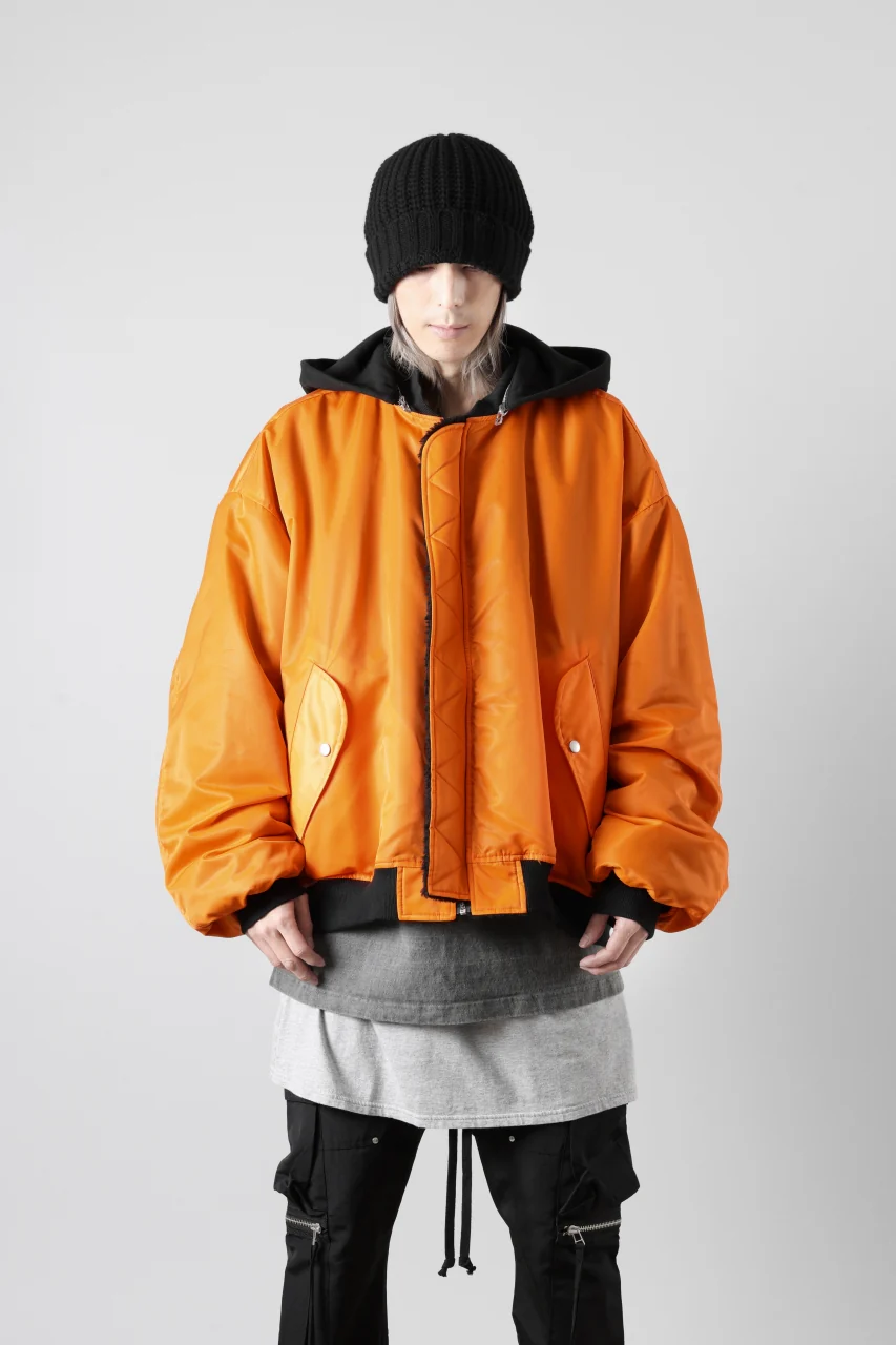 A.F ARTEFACT REVERSIBLE TEDDY BOMBER JACKET (BLACK) - Image 48