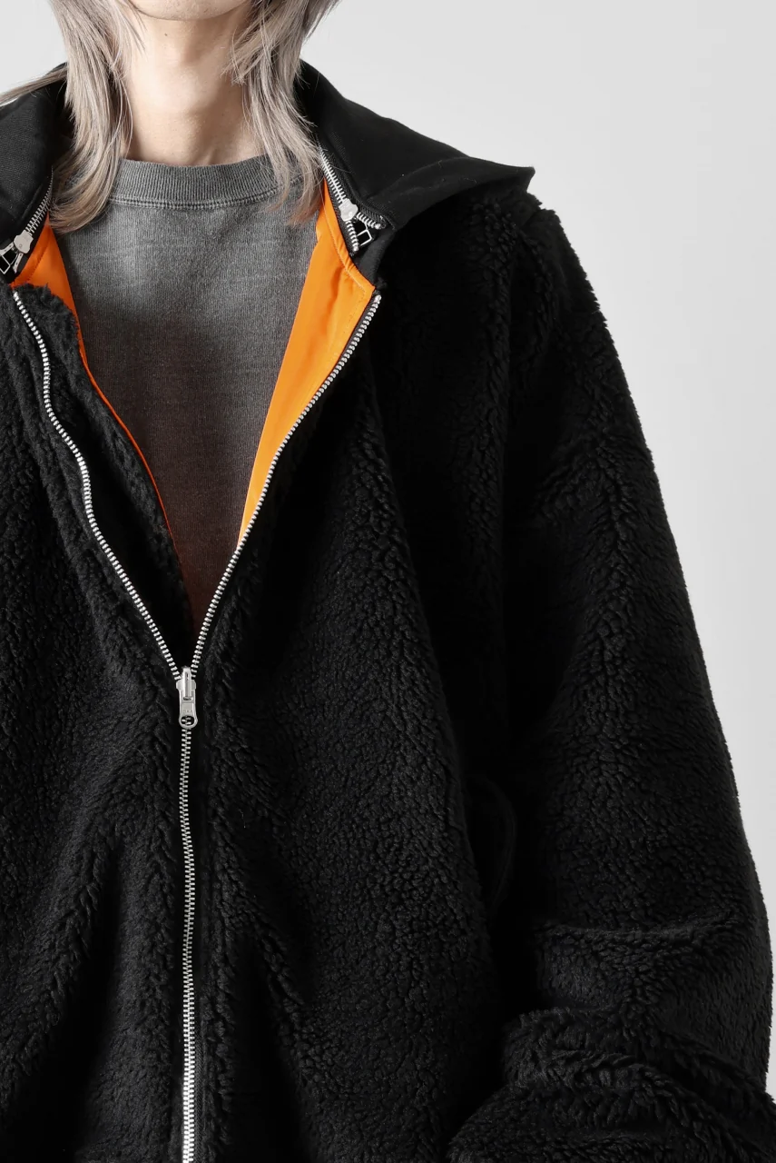 A.F ARTEFACT REVERSIBLE TEDDY BOMBER JACKET (BLACK) - Image 55