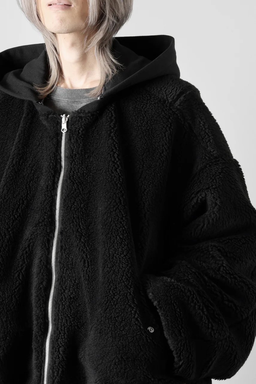 A.F ARTEFACT REVERSIBLE TEDDY BOMBER JACKET (BLACK) - Image 56