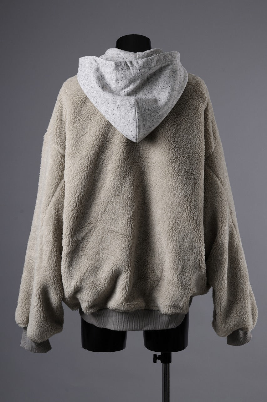 A.F ARTEFACT REVERSIBLE TEDDY BOMBER JACKET (IVORY) - Image 4