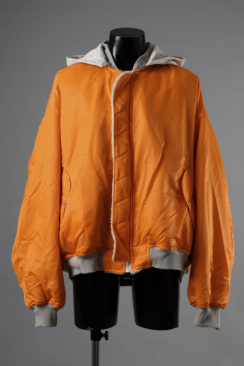 A.F ARTEFACT REVERSIBLE TEDDY BOMBER JACKET (IVORY) - Image 5