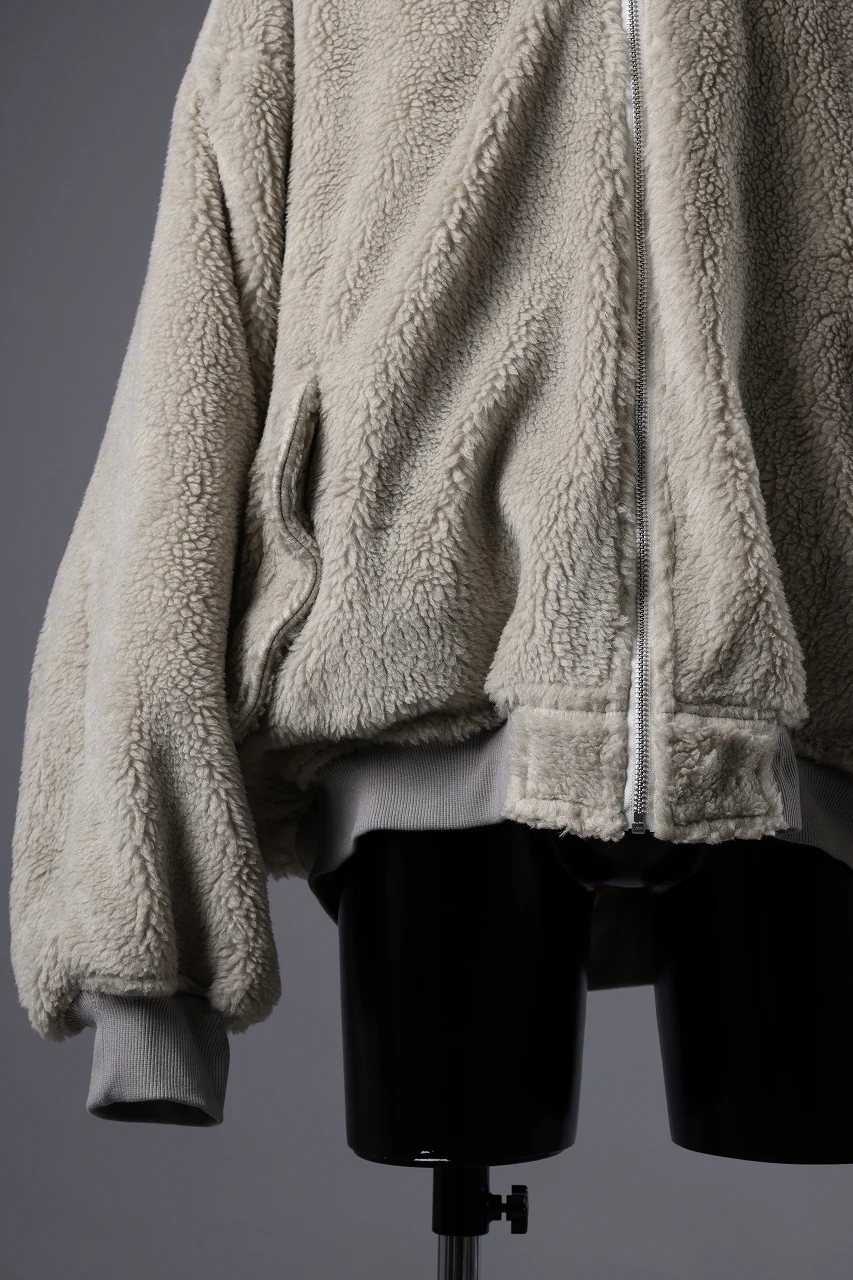 A.F ARTEFACT REVERSIBLE TEDDY BOMBER JACKET (IVORY) - Image 8