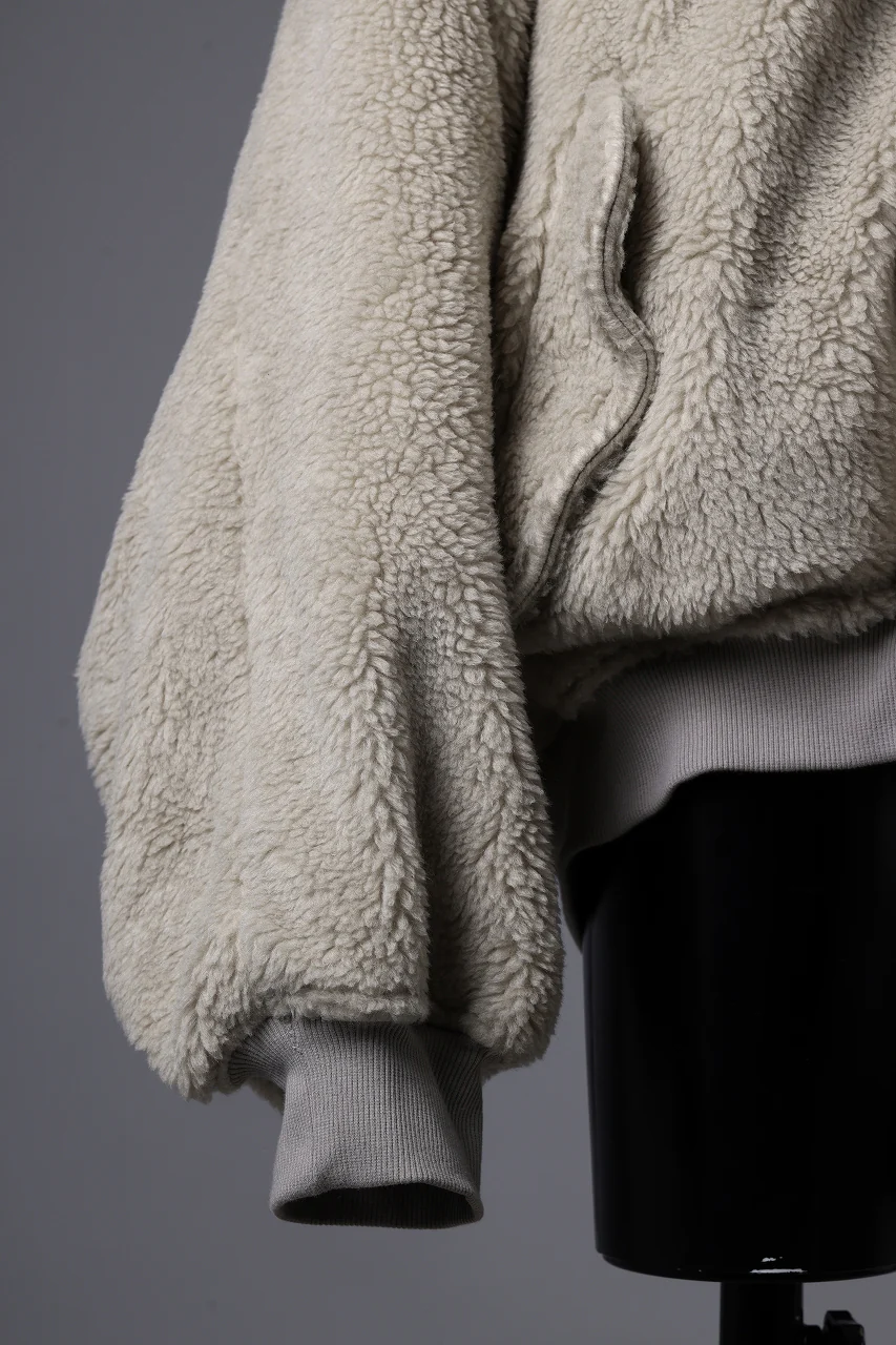 A.F ARTEFACT REVERSIBLE TEDDY BOMBER JACKET (IVORY) - Image 9
