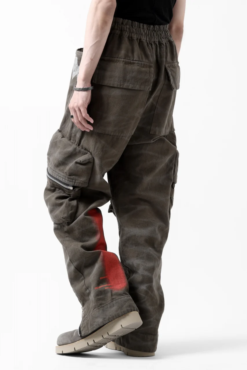 A.F ARTEFACT RUGGED CARGO PANTS / VINTAGE DYED (KHAKI) - Image 5