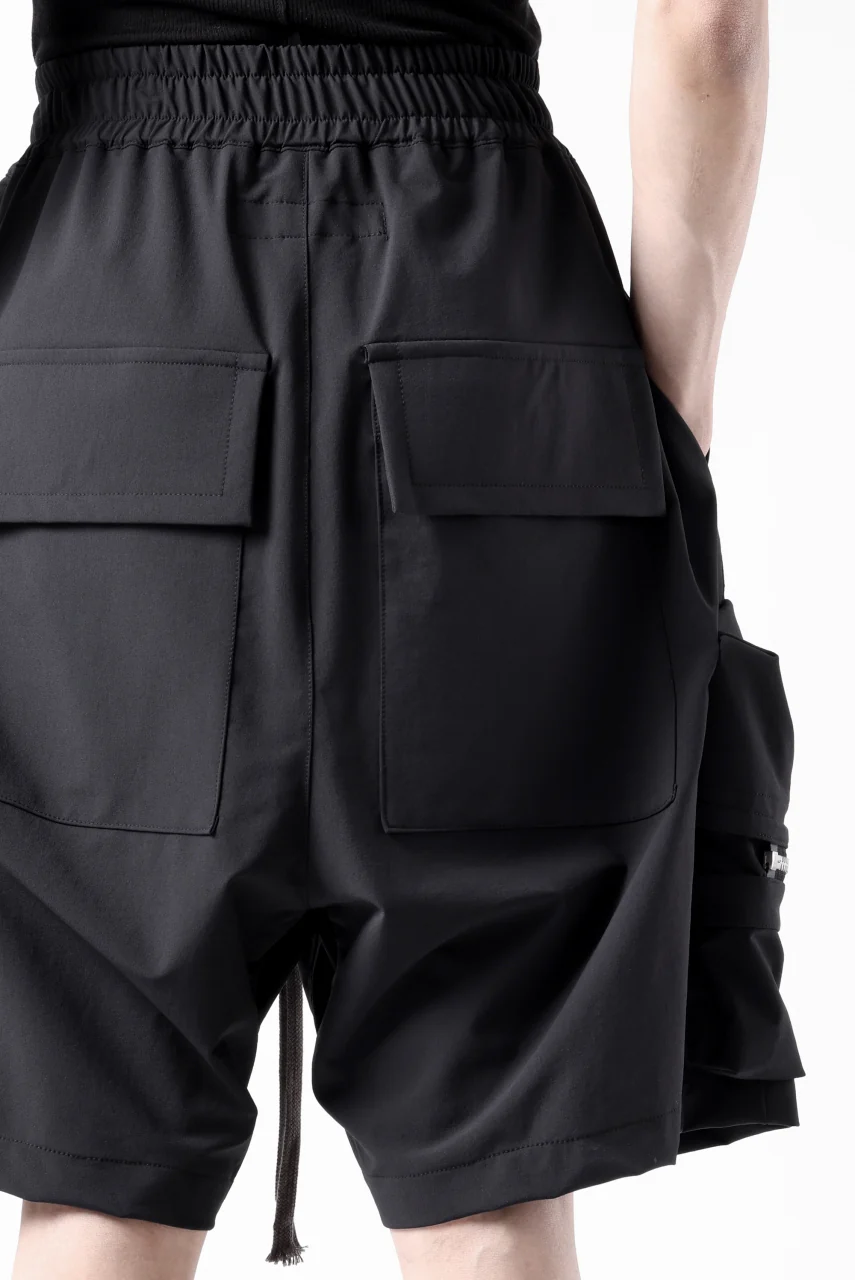 A.F ARTEFACT RUGGED CARGO SHORTS / STRETCH NYLON (BLACK) - Image 18