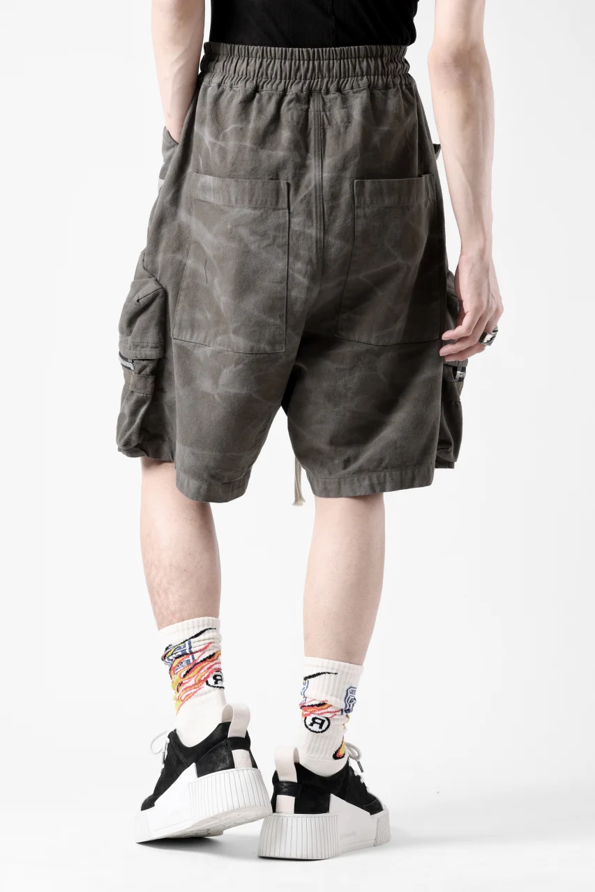 A.F ARTEFACT RUGGED CARGO SHORTS  / VINTAGE DYED (KHAKI) - Image 11