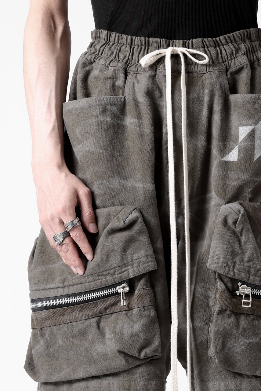 A.F ARTEFACT RUGGED CARGO SHORTS  / VINTAGE DYED (KHAKI) - Image 17