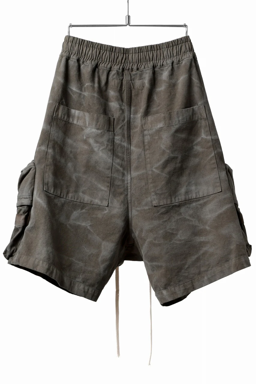 A.F ARTEFACT RUGGED CARGO SHORTS  / VINTAGE DYED (KHAKI) - Image 3