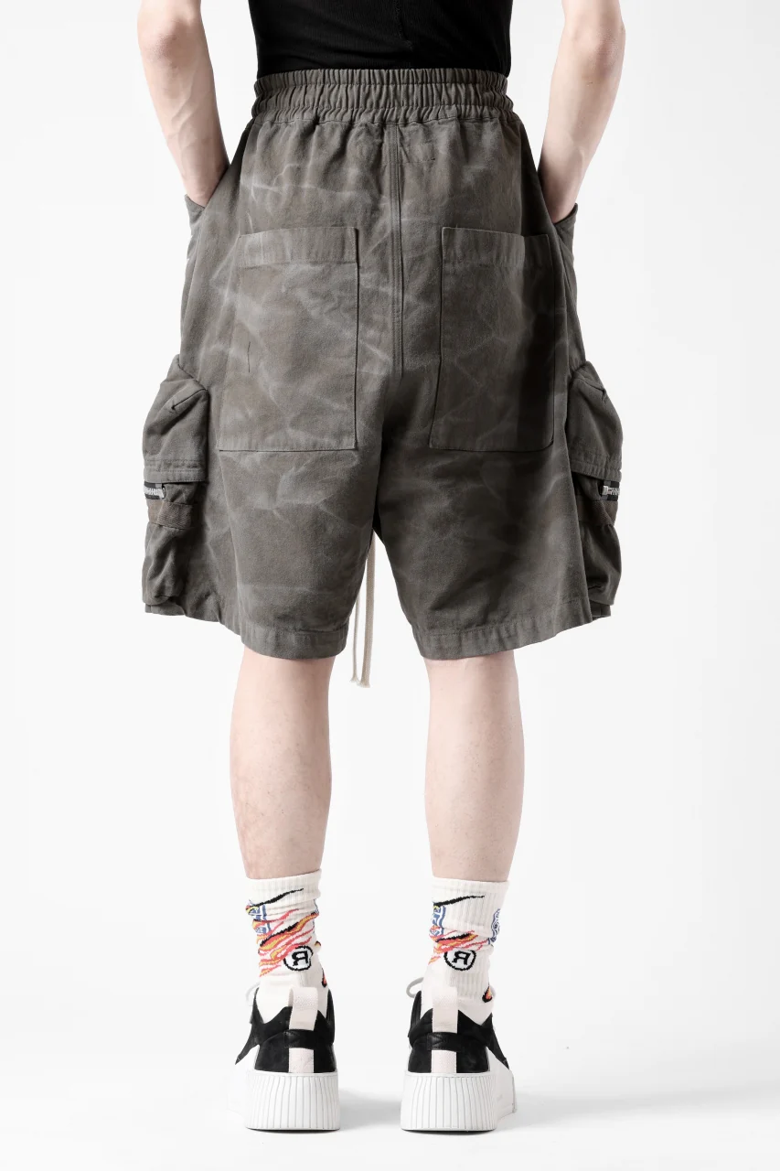 A.F ARTEFACT RUGGED CARGO SHORTS  / VINTAGE DYED (KHAKI) - Image 9