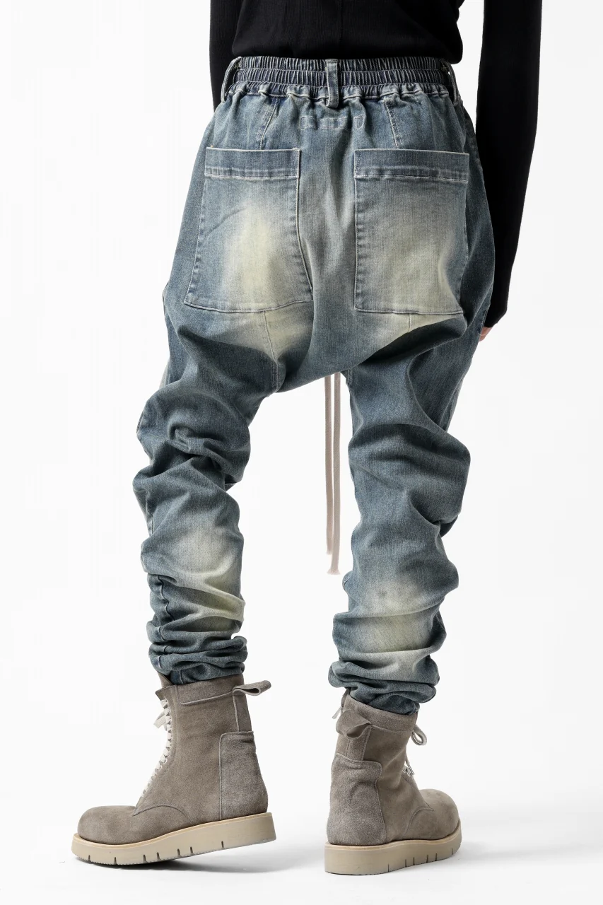 A.F ARTEFACT SARROUEL SKINNY PANTS / FADED AGEING DENIM (BLUE) - Image 10