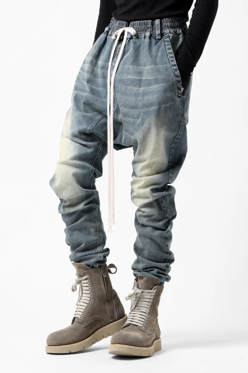 A.F ARTEFACT SARROUEL SKINNY PANTS / FADED AGEING DENIM (BLUE) - Image 11