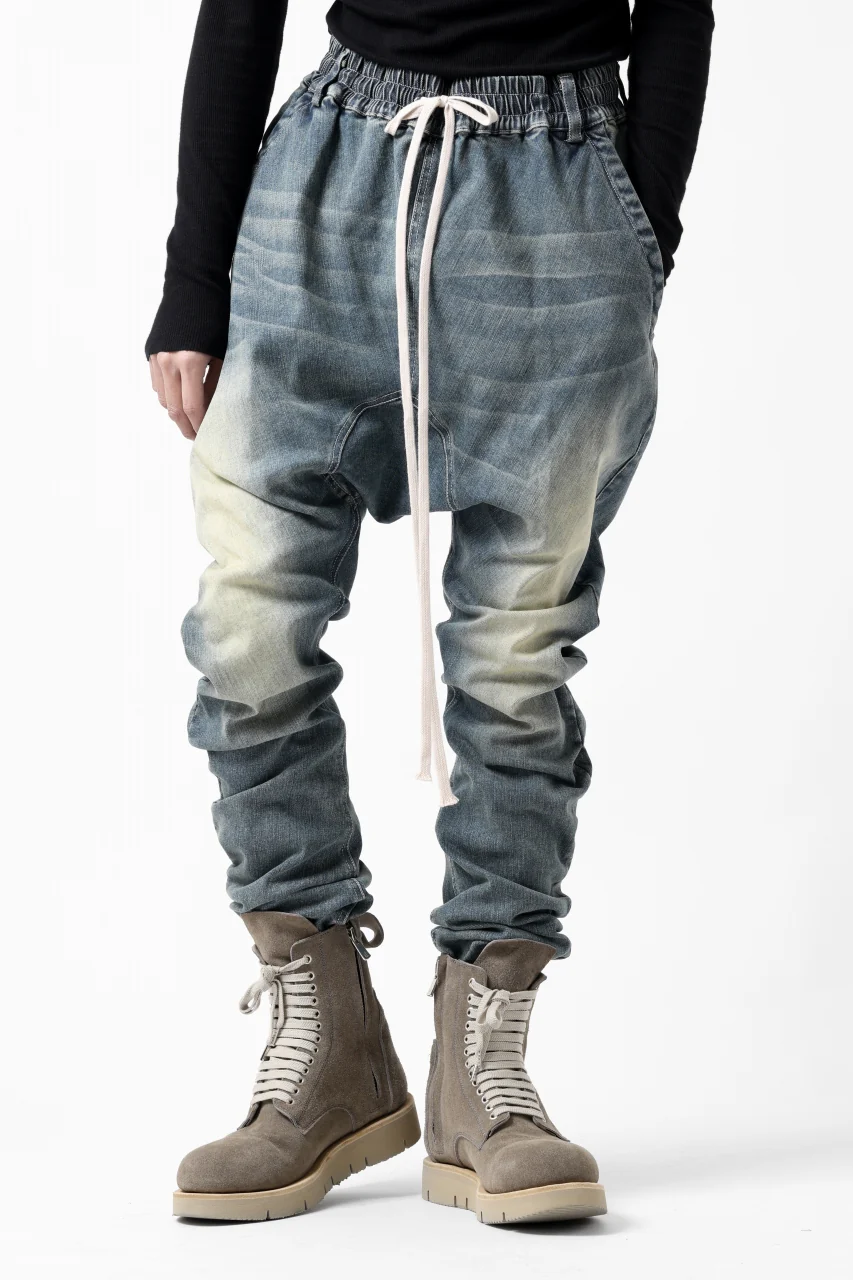 A.F ARTEFACT SARROUEL SKINNY PANTS / FADED AGEING DENIM (BLUE) - Image 12