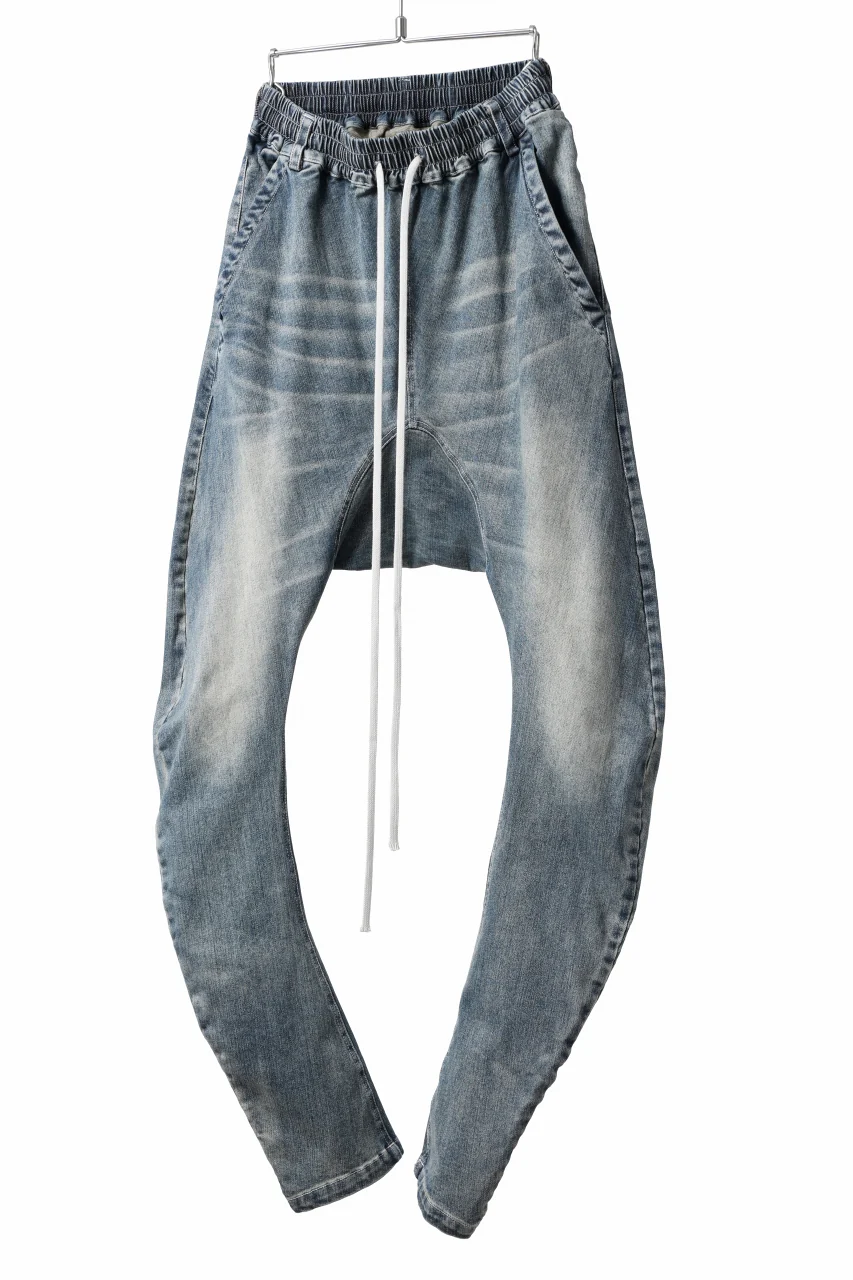 A.F ARTEFACT SARROUEL SKINNY PANTS / FADED AGEING DENIM (BLUE) - Image 15