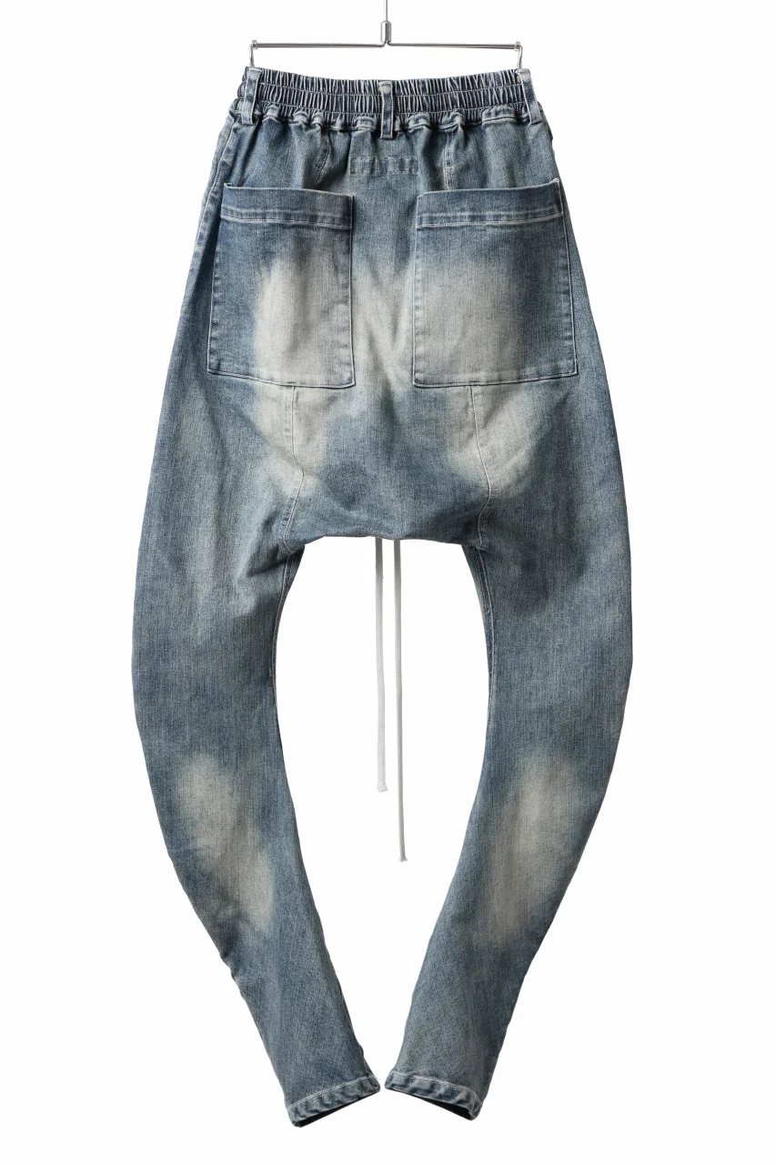 A.F ARTEFACT SARROUEL SKINNY PANTS / FADED AGEING DENIM (BLUE) - Image 16