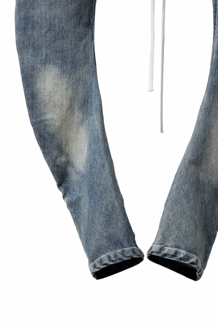 A.F ARTEFACT SARROUEL SKINNY PANTS / FADED AGEING DENIM (BLUE) - Image 22