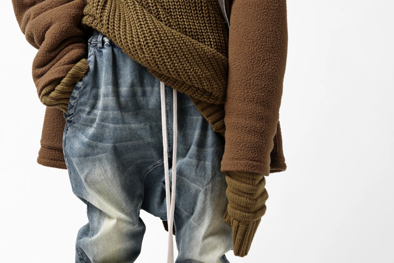 A.F ARTEFACT SARROUEL SKINNY PANTS / FADED AGEING DENIM (BLUE) - Image 28