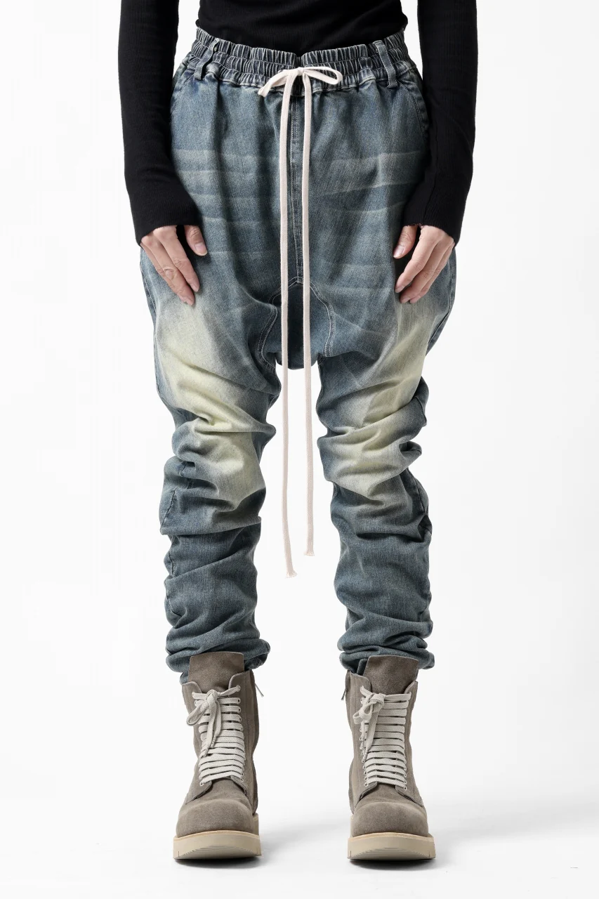 A.F ARTEFACT SARROUEL SKINNY PANTS / FADED AGEING DENIM (BLUE) - Image 3