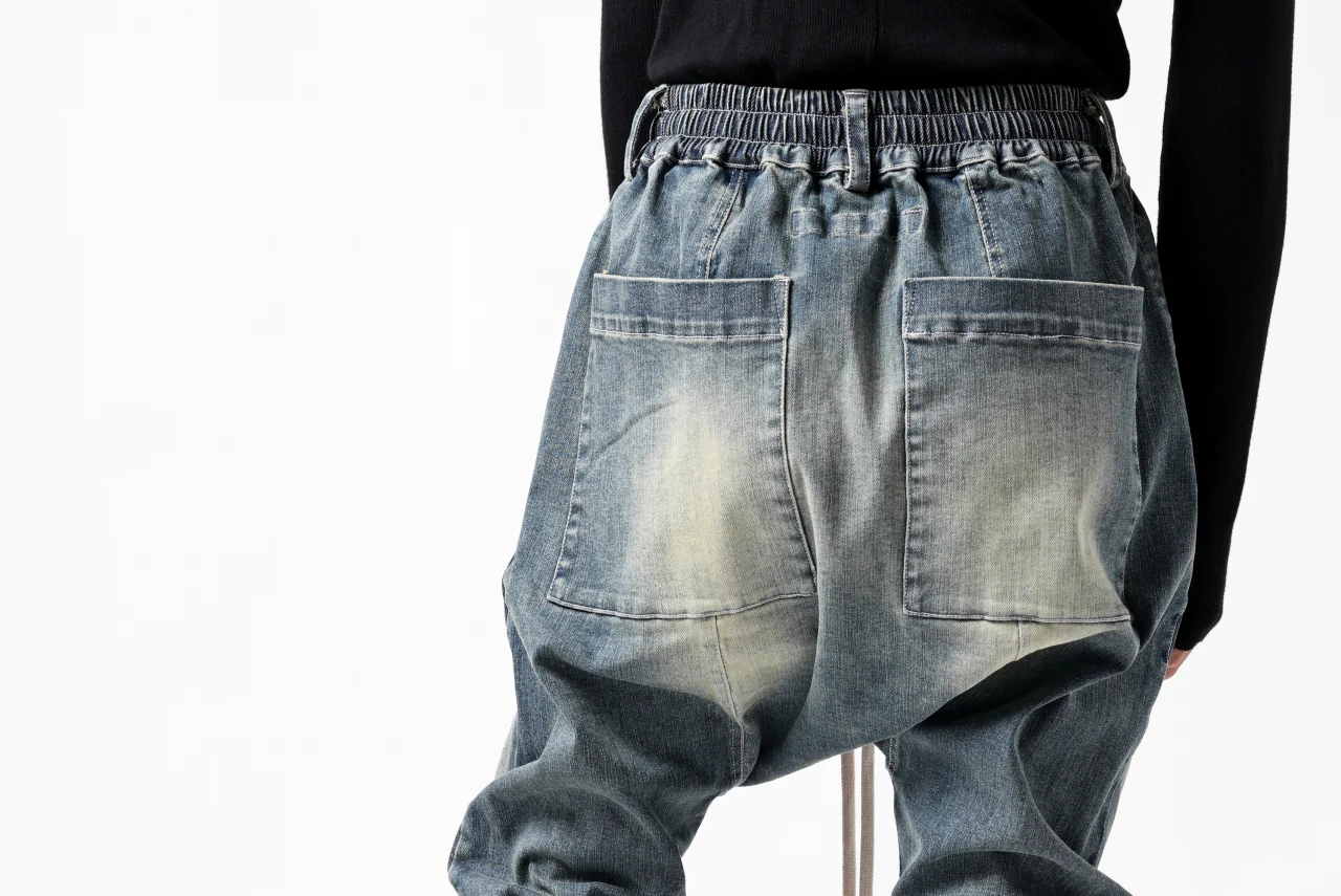 A.F ARTEFACT SARROUEL SKINNY PANTS / FADED AGEING DENIM (BLUE) - Image 30
