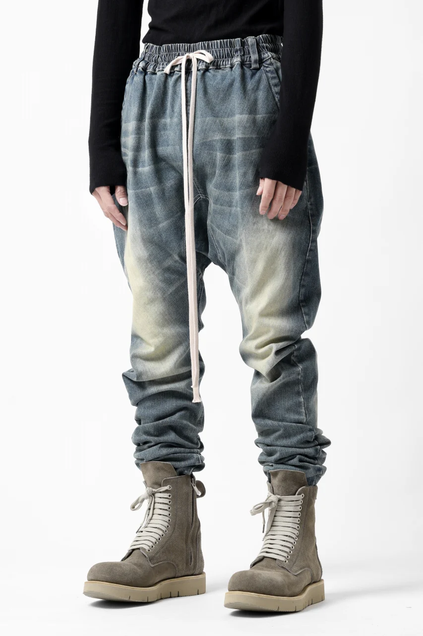 A.F ARTEFACT SARROUEL SKINNY PANTS / FADED AGEING DENIM (BLUE) - Image 9