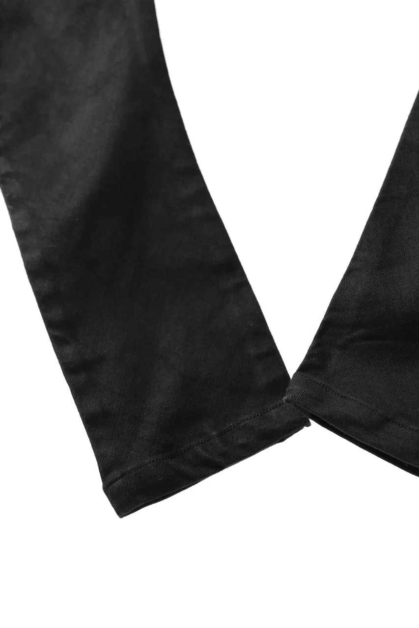 A.F ARTEFACT SARROUEL SKINNY PANTS / HI-STRETCH DENIM (BLACK) - Image 11