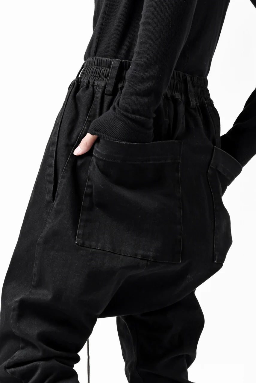 A.F ARTEFACT SARROUEL SKINNY PANTS / HI-STRETCH DENIM (BLACK) - Image 12