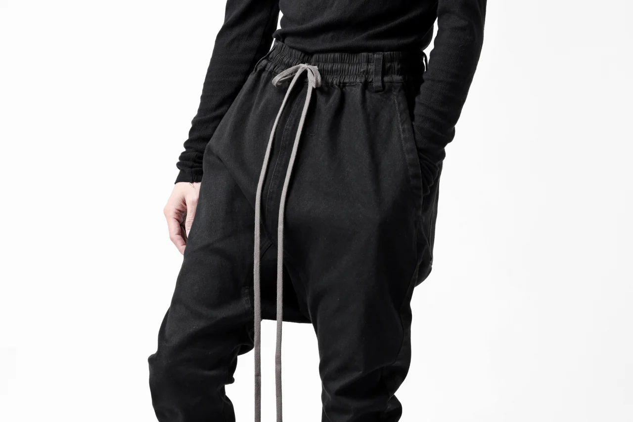 A.F ARTEFACT SARROUEL SKINNY PANTS / HI-STRETCH DENIM (BLACK) - Image 16
