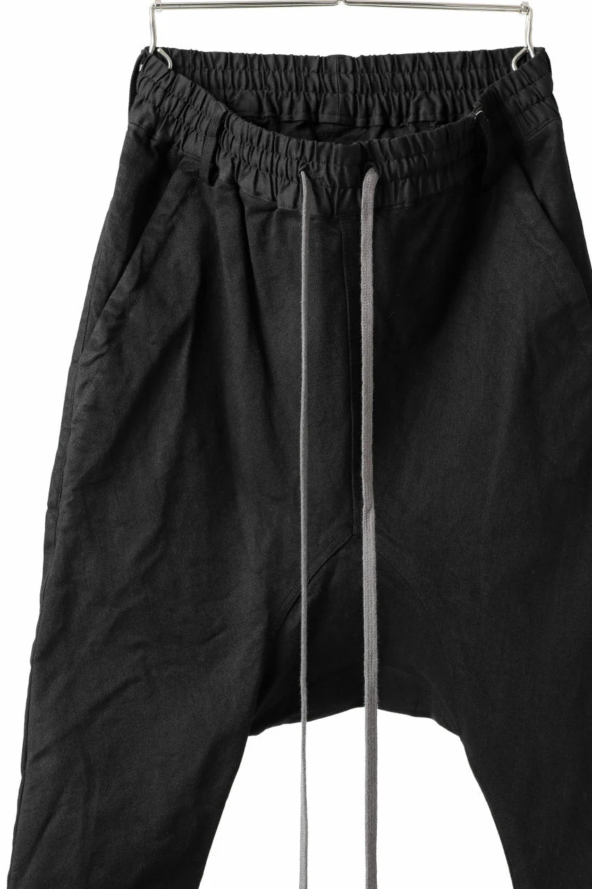 A.F ARTEFACT SARROUEL SKINNY PANTS / HI-STRETCH DENIM (BLACK) - Image 4