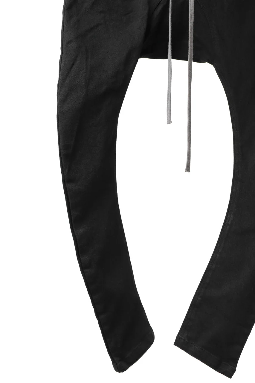 A.F ARTEFACT SARROUEL SKINNY PANTS / HI-STRETCH DENIM (BLACK) - Image 5