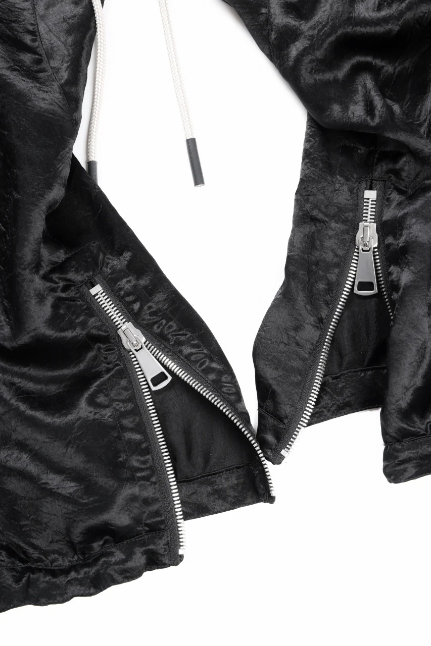 A.F ARTEFACT SATIN DROPCROTCH CARGO PANTS (BLACK) - Image 12