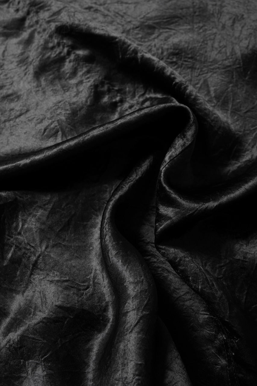 A.F ARTEFACT SATIN HALF SLEEVE SHIRT (BLACK) - Image 11