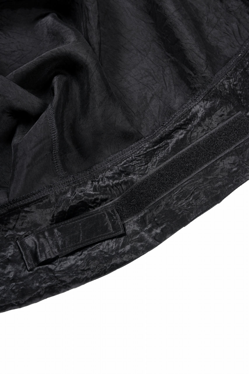 A.F ARTEFACT SATIN MILITARY HOODIE BLOUSON (BLACK) - Image 15