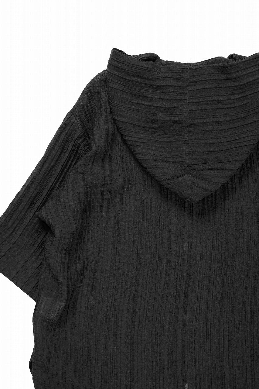 A.F ARTEFACT SHEER YO-RYU HOODIE SHIRT (BLACK) - Image 10
