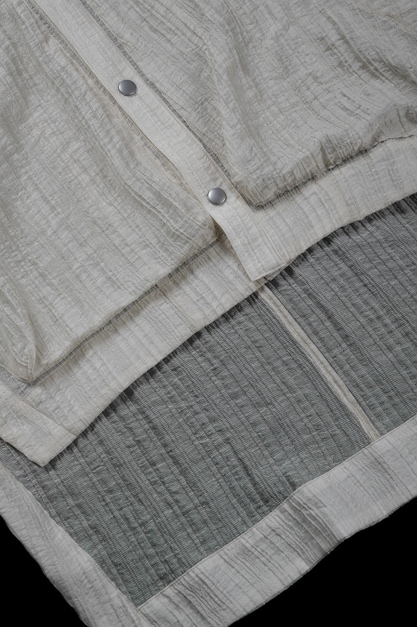 A.F ARTEFACT SHEER YO-RYU HOODIE SHIRT (IVORY) - Image 7