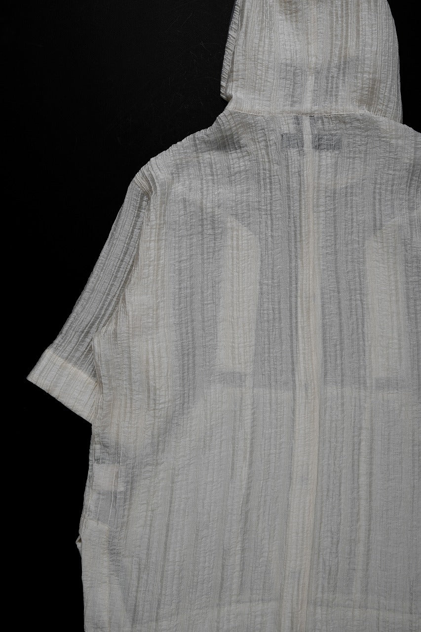 A.F ARTEFACT SHEER YO-RYU HOODIE SHIRT (IVORY) - Image 9
