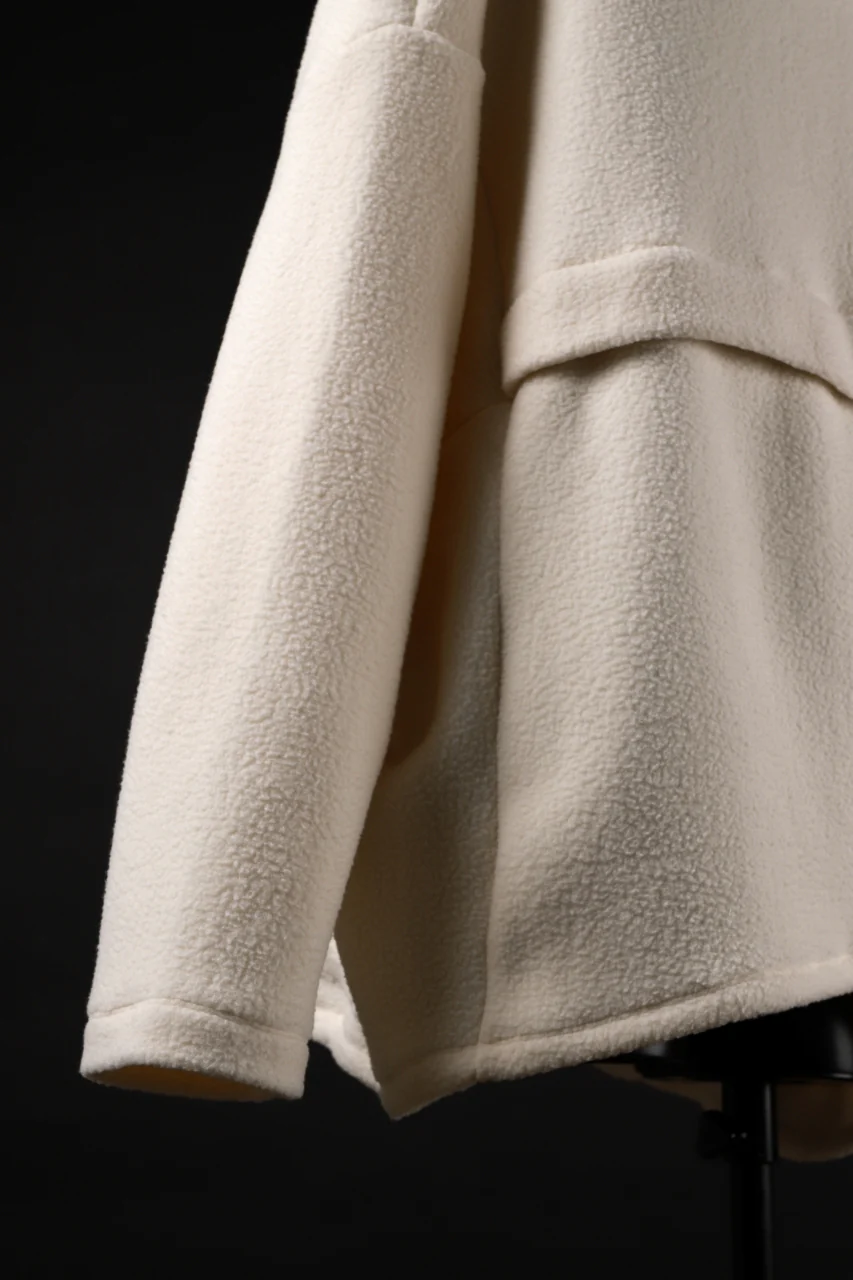 A.F ARTEFACT SHERPA ZIP HOODED JACKET (IVORY) - Image 19