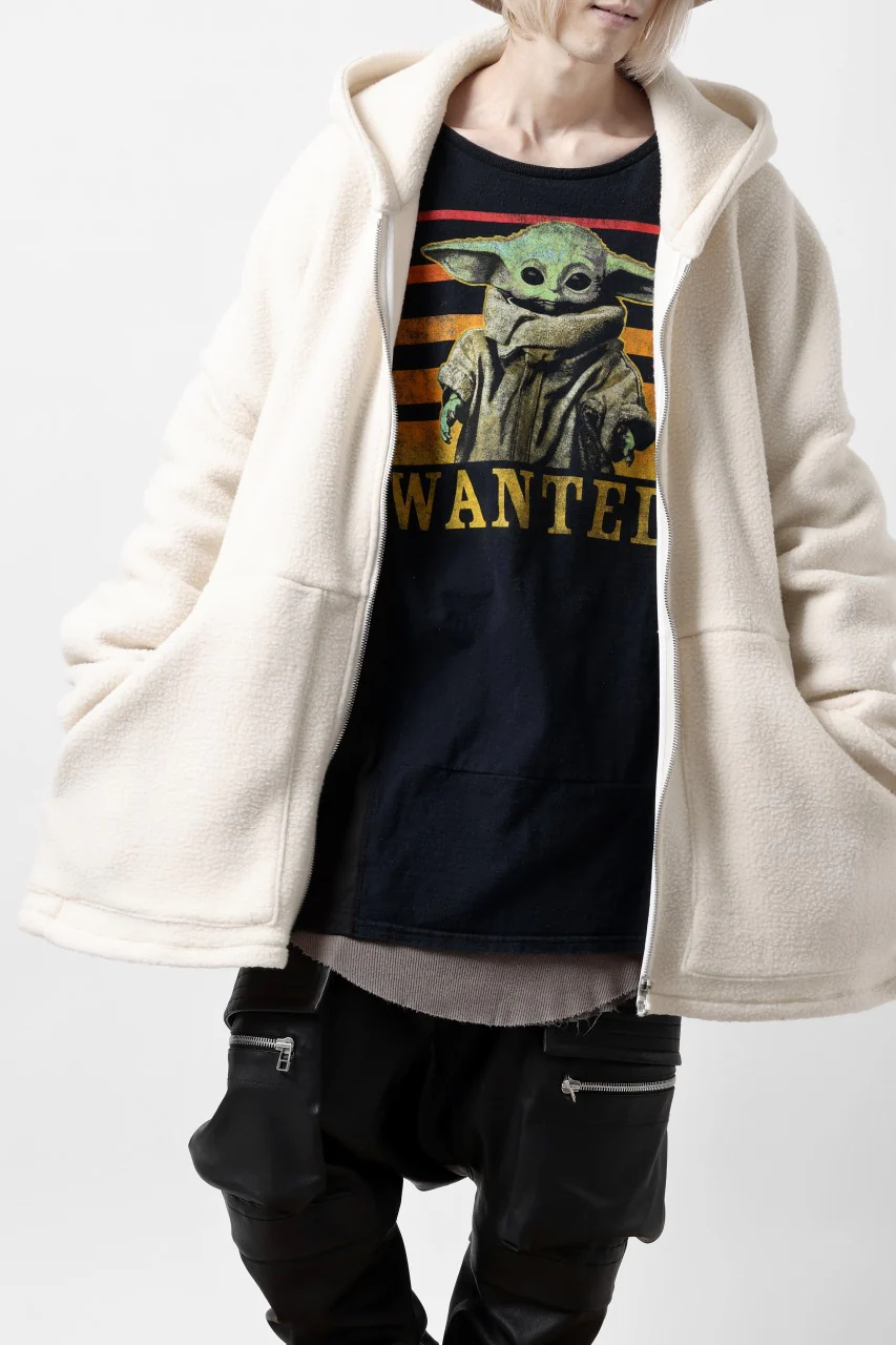 A.F ARTEFACT SHERPA ZIP HOODED JACKET (IVORY) - Image 26