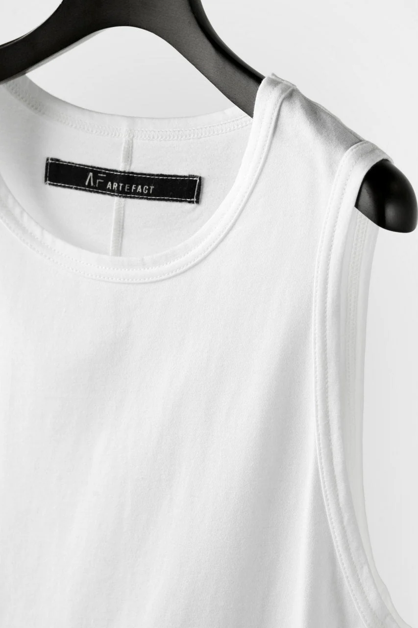 A.F ARTEFACT SIDE SLIT LONG TANK TOP (WHITE) - Image 6