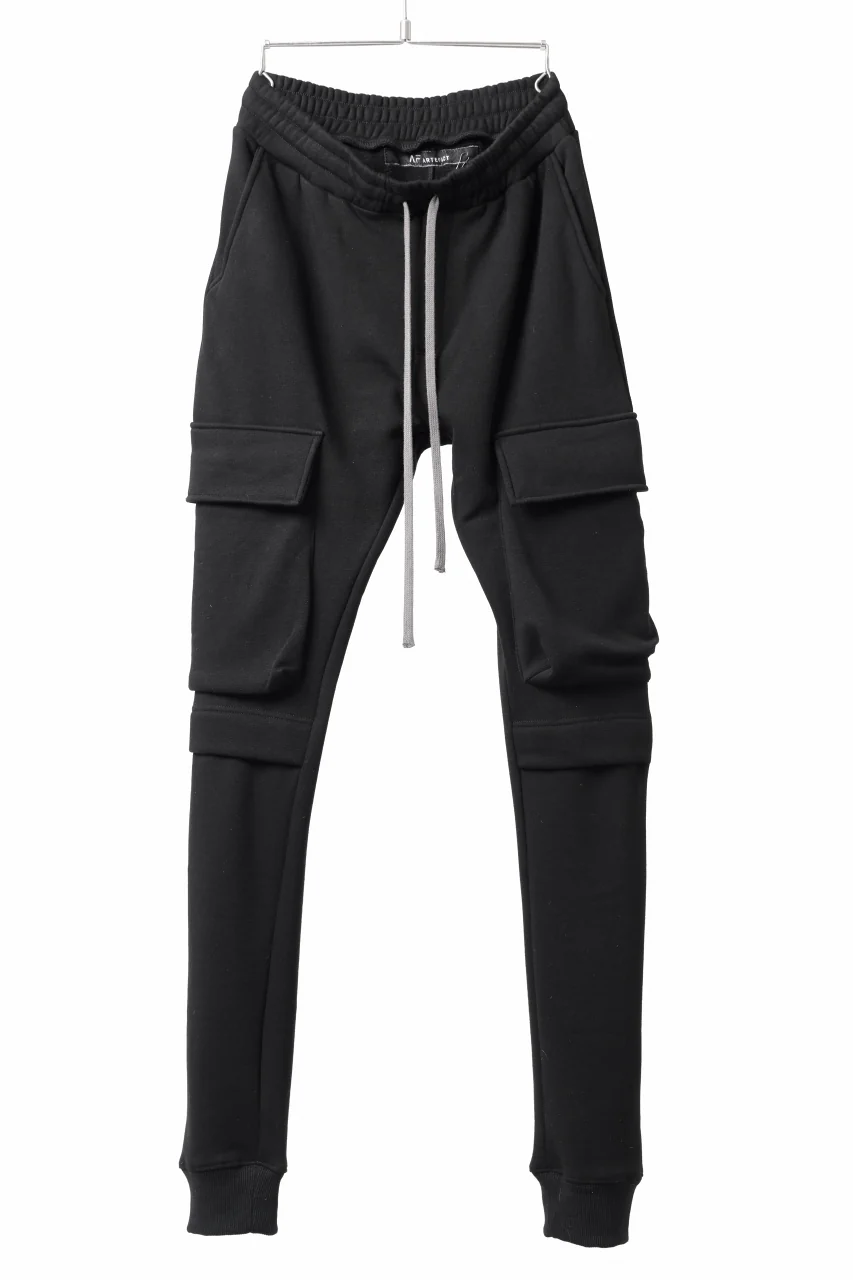 A.F ARTEFACT SLIM CARGO POCKET PANTS / BOMBER HEAT® (BLACK)