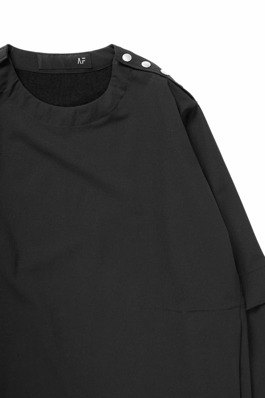 A.F ARTEFACT SNAP PULLOVER / TECH-SMOOTH (BLACK) - Image 5