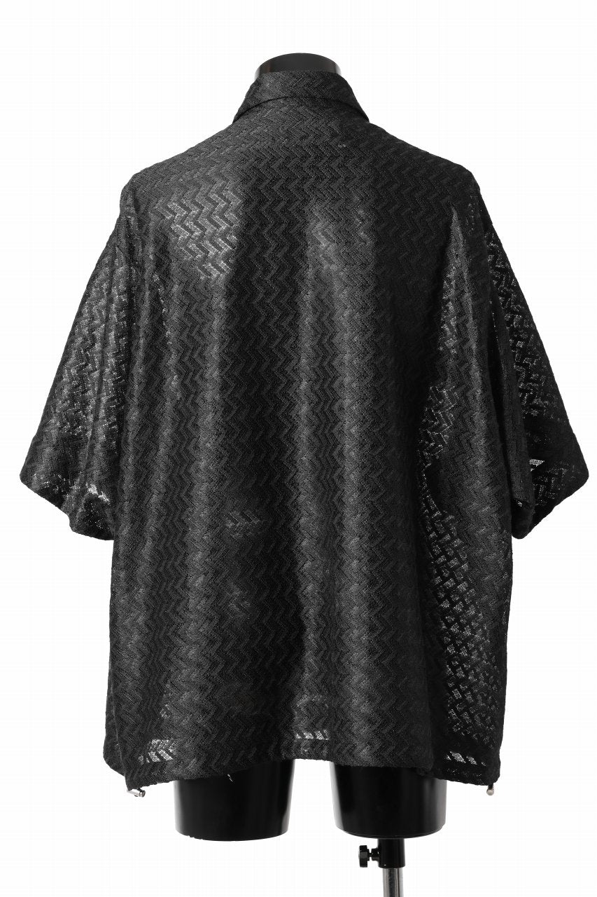 A.F ARTEFACT SNAPPED SQUEEZING SHIRT / SHADOW LACE (BLACK) - Image 15