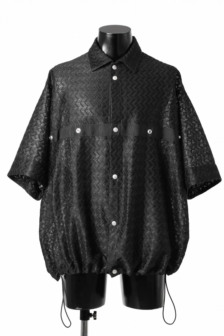A.F ARTEFACT SNAPPED SQUEEZING SHIRT / SHADOW LACE (BLACK) - Image 17