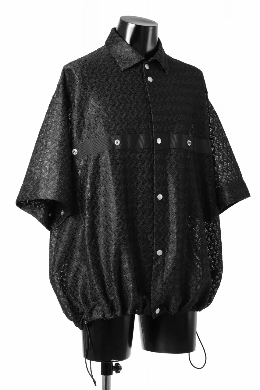 A.F ARTEFACT SNAPPED SQUEEZING SHIRT / SHADOW LACE (BLACK) - Image 18