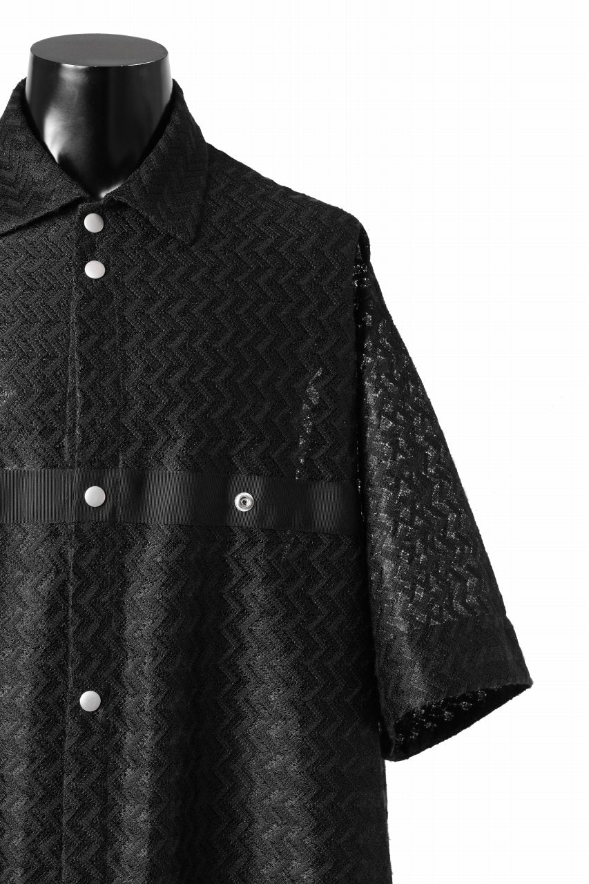 A.F ARTEFACT SNAPPED SQUEEZING SHIRT / SHADOW LACE (BLACK) - Image 19