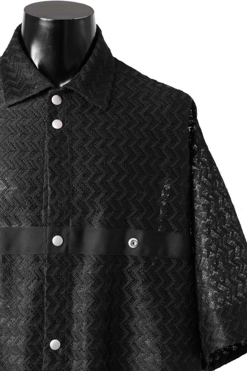 A.F ARTEFACT SNAPPED SQUEEZING SHIRT / SHADOW LACE (BLACK) - Image 20