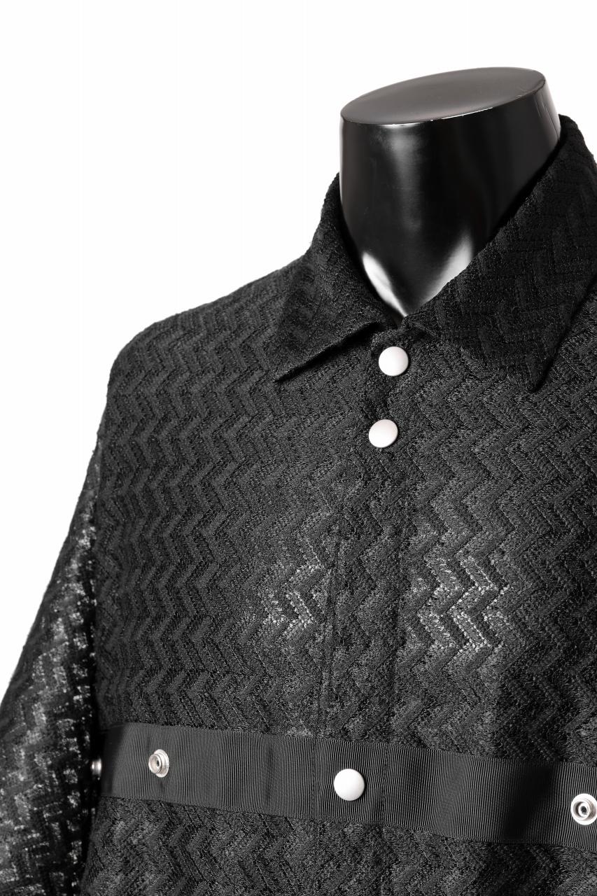 A.F ARTEFACT SNAPPED SQUEEZING SHIRT / SHADOW LACE (BLACK) - Image 23
