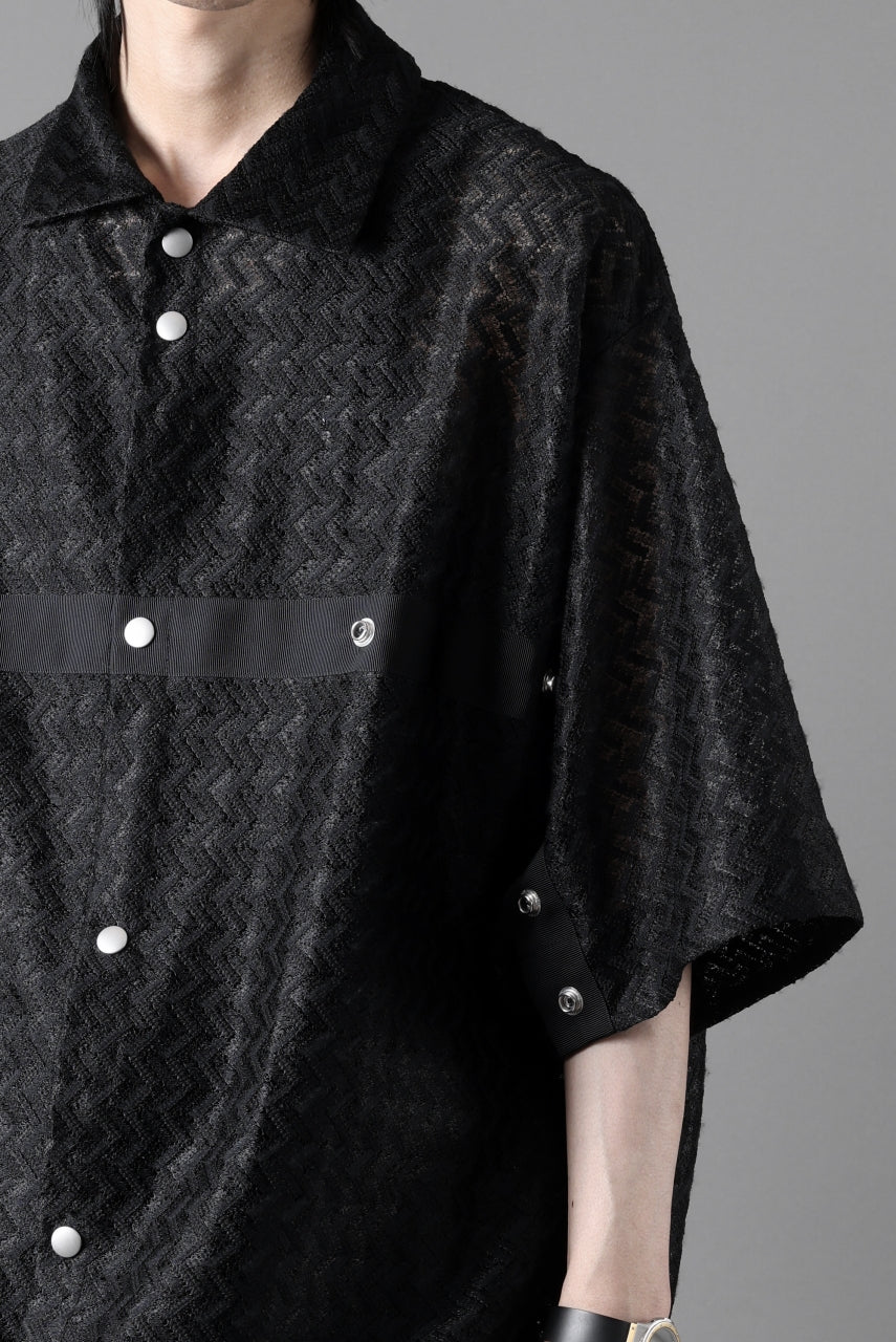 A.F ARTEFACT SNAPPED SQUEEZING SHIRT / SHADOW LACE (BLACK) - Image 26