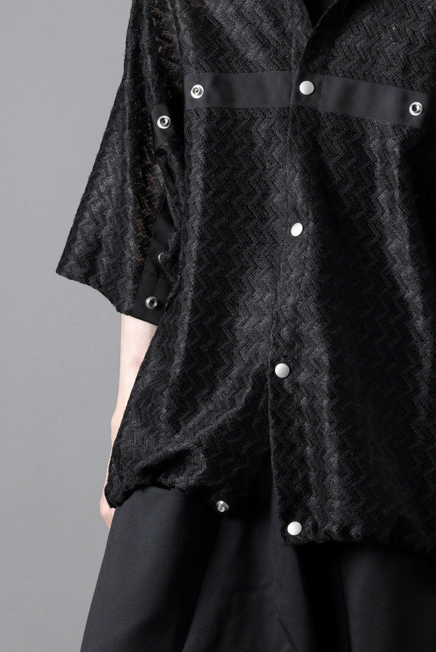 A.F ARTEFACT SNAPPED SQUEEZING SHIRT / SHADOW LACE (BLACK) - Image 27