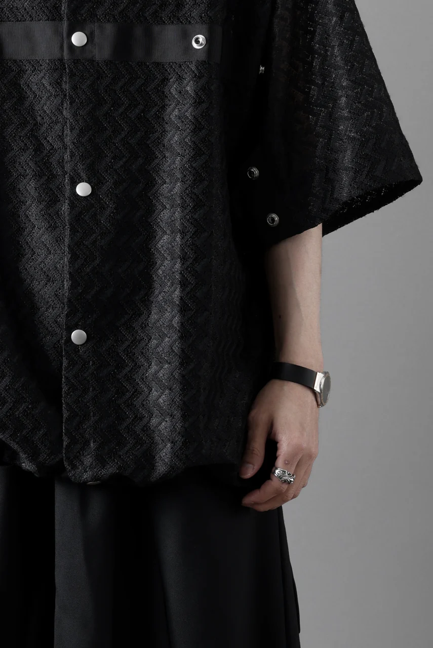 A.F ARTEFACT SNAPPED SQUEEZING SHIRT / SHADOW LACE (BLACK) - Image 31